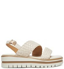 Sandały na koturnie Clara Barson écru 