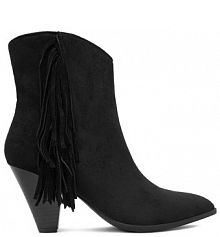 Botki na słupku DeeZee czarne 