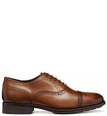 Półbuty wizytowe Geox brązowe męskie 