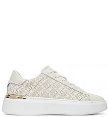 Sneakersy Tommy Hilfiger écru damskie 
