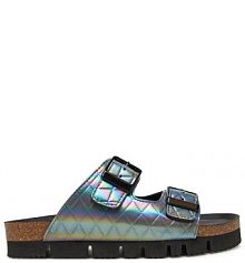 Klapki Dr. Brinkmann fioletowe damskie 