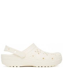 Klapki Crocs écru damskie 