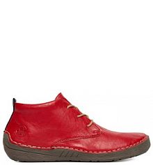 Półbuty Rieker czerwone damskie 
