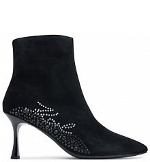 Botki KARL LAGERFELD czarne damskie 