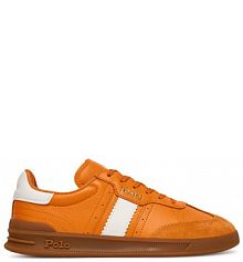 Sneakersy Polo Ralph Lauren pomarańczowe damskie 