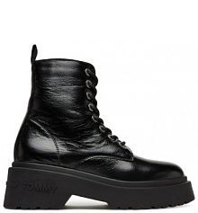 Botki Tommy Jeans czarne damskie 