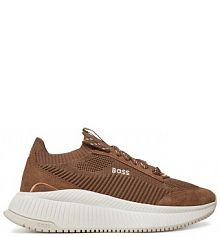 Sneakersy BOSS brązowe damskie 