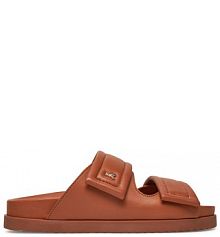 Klapki Patrizia Pepe brązowe damskie 