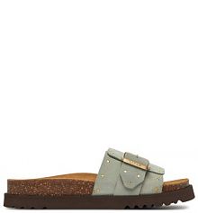 Klapki Scholl zielone damskie 