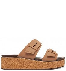 Klapki Crocs beżowe damskie 