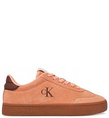 Sneakersy Calvin Klein Jeans pomarańczowe damskie 