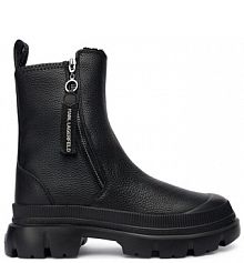 Botki KARL LAGERFELD czarne damskie 