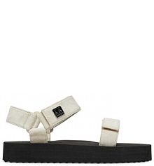 Sandały Armani Exchange écru damskie 