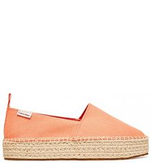 Espadryle Calvin Klein Jeans pomarańczowe damskie 
