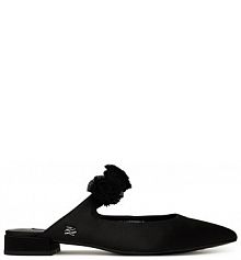 Klapki KARL LAGERFELD czarne damskie 