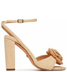 Sandały na słupku DeeZee beżowe 