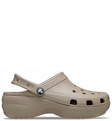 Klapki Crocs beżowe damskie 