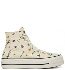 Trampki wysokie Converse écru damskie 