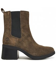 Botki na słupku Timberland brązowe 