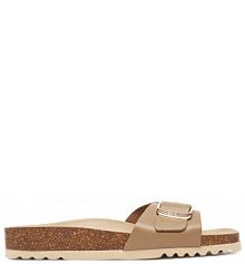 Klapki Scholl beżowe damskie 