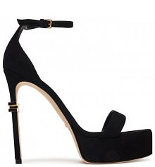 Sandały na szpilce Elisabetta Franchi czarne 