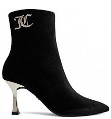 Botki na szpilce Juicy Couture czarne 