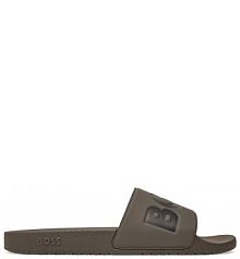 Klapki BOSS brązowe męskie 