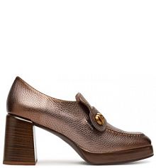 Półbuty na obcasie Hispanitas brązowe damskie 