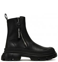 Botki KARL LAGERFELD czarne damskie 