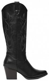 Kozaki na obcasie DeeZee czarne 