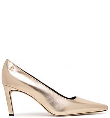 Szpilki Tommy Hilfiger złote 