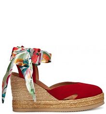 Espadryle Unisa czerwone damskie 