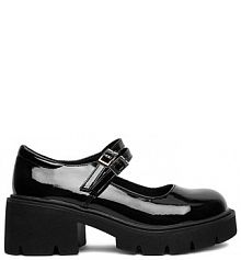 Półbuty na obcasie JENNY czarne damskie 