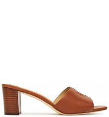 Klapki LAUREN RALPH LAUREN brązowe damskie 