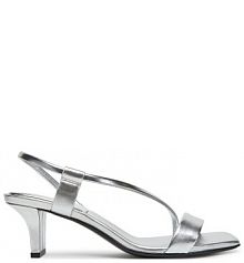Sandały na słupku Calvin Klein srebrne 