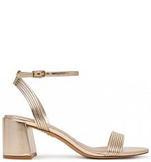 Sandały na słupku Aldo złote 