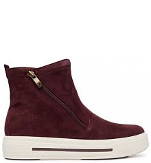 Botki Caprice bordowy damskie 