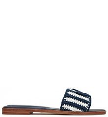 Klapki Aldo granatowe damskie 