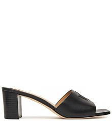 Klapki LAUREN RALPH LAUREN czarne damskie 