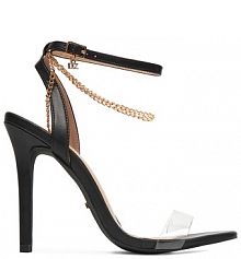 Sandały na szpilce DeeZee czarne 