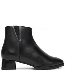 Botki na słupku Ara czarne 