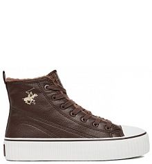 Trampki wysokie Beverly Hills Polo Club brązowe damskie 