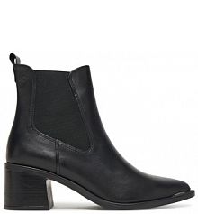 Botki na słupku Tamaris czarne 