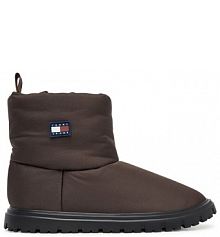 Śniegowce Tommy Jeans brązowe damskie 