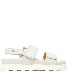 Sandały Furla écru damskie 