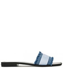 Klapki KARL LAGERFELD niebieskie damskie 