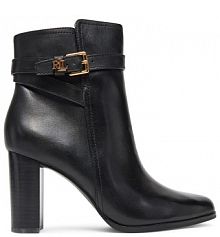 Botki na słupku LAUREN RALPH LAUREN czarne 