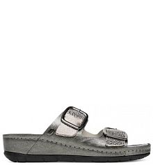 Klapki Scholl szare damskie 