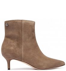 Botki na szpilce LAUREN RALPH LAUREN beżowe