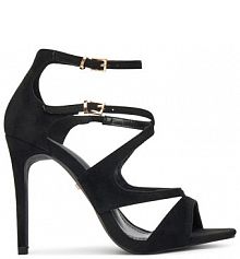 Sandały na szpilce DeeZee czarne 